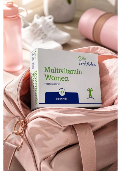 Multivitamin Women 30 Kapsül Vegan İçerik Bilgisi ile Kadınlar İçin Özel Formül