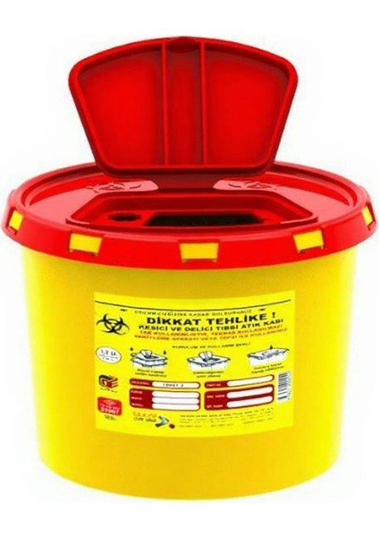1,5 Lt Tıbbi Atık Kutusu 5 Adet fiyatları