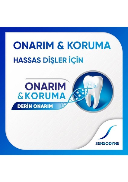 Onarım ve Koruma 75 ml X 3 Diş Macunu Hassas Dişler İçin Onarıcı Etki