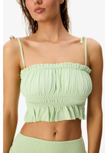 Mint Yesili Somer Bikini Üstü modelleri