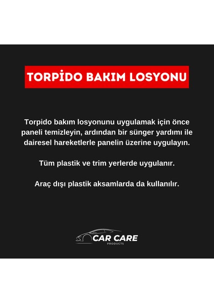 Torpido Bakım Losyonu 500 Ml Antistatik Özellikli Temizlik ve Parlatma Ürünü fırsatları
