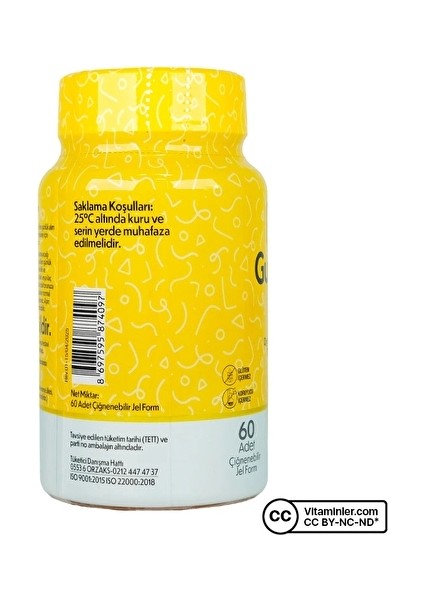 Gummies Vitamin D3 K2 60 Çiğnenebilir Form fiyatları