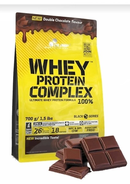 Whey Protein Complex 700 gr Double Çikolata Aromalı Toz Formda Whey Protein İçerir fırsatları