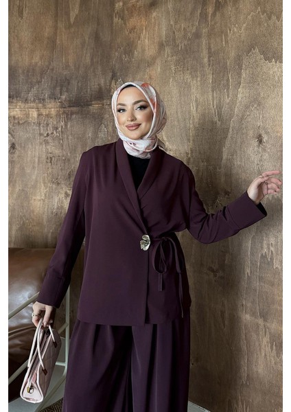 Alen Ceket Pantolonlu Takım Bordo fırsatları