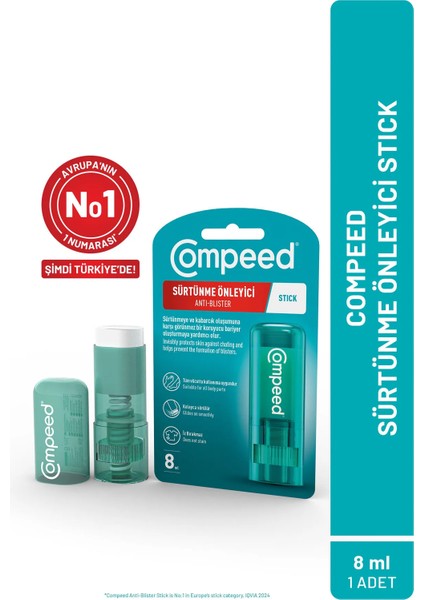 Sürtünme ve Kabarcık Oluşumuna Karşı Ayak ve Vücut İçin Sürtünme ve Kabarcık Önleyici Stick - 8 ml