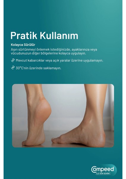 Sürtünme ve Kabarcık Oluşumuna Karşı Ayak ve Vücut İçin Sürtünme ve Kabarcık Önleyici Stick - 8 ml