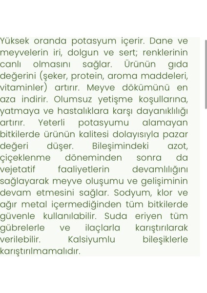 Potasyum Nitrat 25 Kg fırsatları