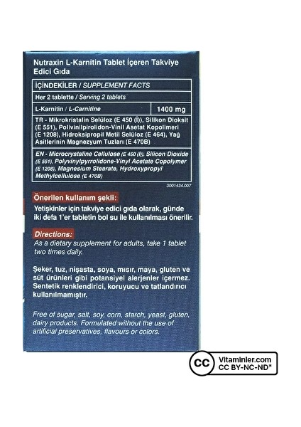 L-Karnitin 60 Tablet indirimleri
