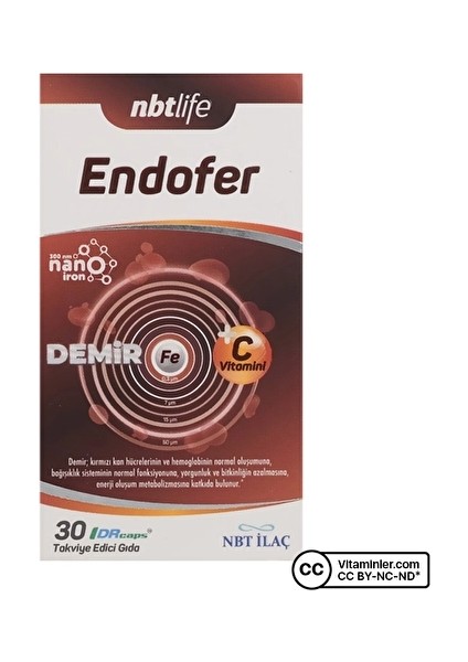 nbt ilaç nbt life endorfer demir 30 kapsül fiyatları