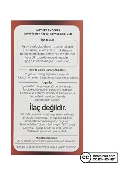 nbt ilaç nbt life endorfer demir 30 kapsül indirimleri