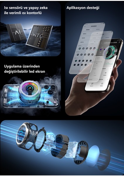 Xiaomi Magcooler Pro 6 App Destekli Telefon Soğutucu modelleri