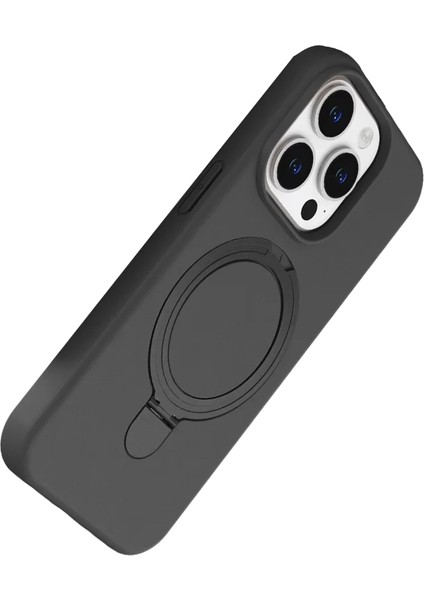 Apple iPhone 14 Pro Max Regal Magsafe Standlı Kapak - Titan Gri modelleri