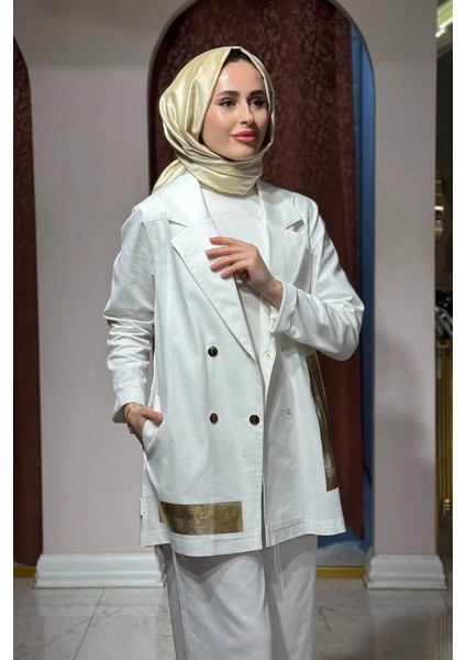 Pantolonlu Takım 26Y827T Ekru modelleri