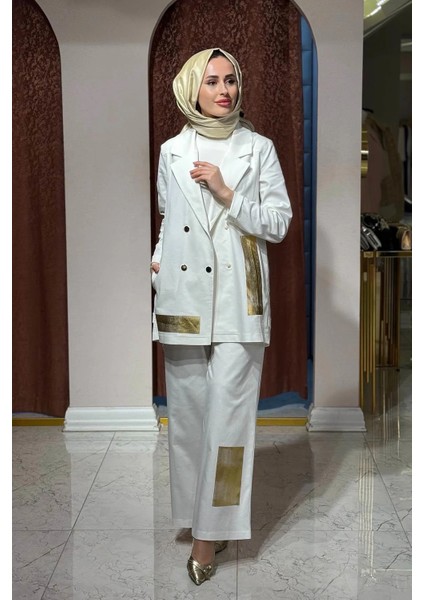 Pantolonlu Takım 26Y827T Ekru fırsatları