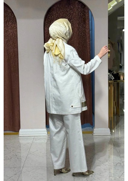 Pantolonlu Takım 26Y827T Ekru indirimleri