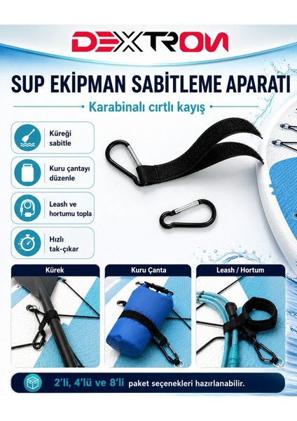 Sup Board Çok Amaçlı Karabinalı Cırtlı Sabitleme Aparatı modelleri