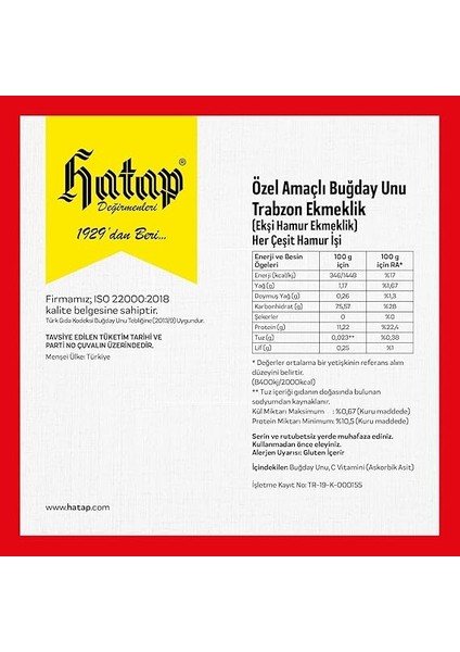 Değirmenleri Ekmeklik Un 25 kg fiyatları