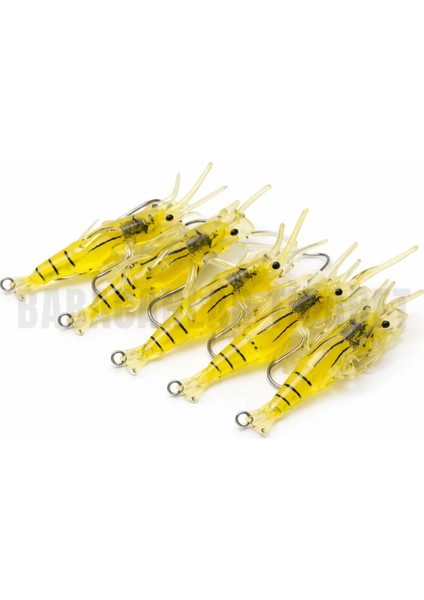 Karides Shrimp Suni Yapay Gerçekçi Balık Yemi - 10 Adet fırsatları
