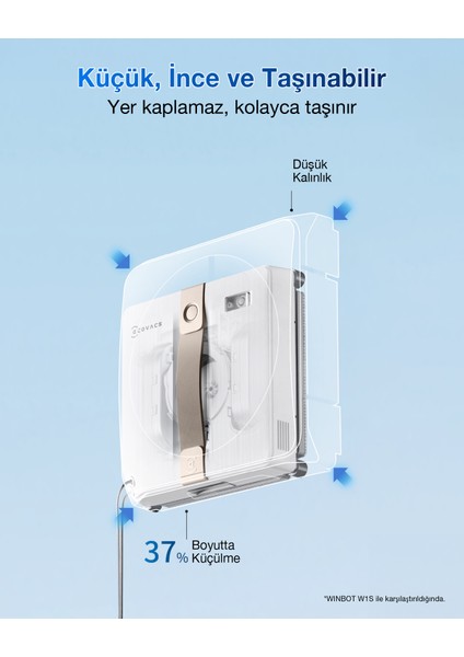 Winbot Mini Cam Silme Robotu ve Cam Silme Solüsyonu fırsatları