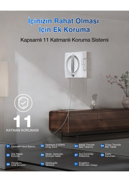 Winbot Mini Cam Silme Robotu ve Cam Silme Solüsyonu