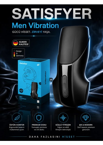 Men Vibration 14 Fonksiyonlu Titreşimli Süper Mastürbatör