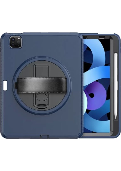 Apple iPad Pro 11 (2018) Kılıf Hand Strap Tablet Kılıfı - Lacivert modelleri