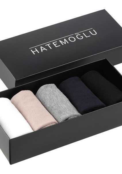 Hatemoglu Erkek Bambu 5’li Konforlu Kısa Çorap Seti Düz Desen ile Rahatlık Sunar