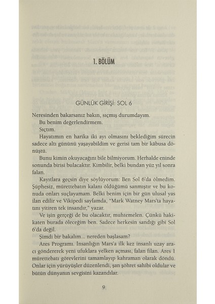Marslı - Andy Weir, Basım Ciltli , ITHAKI Yayınından modelleri