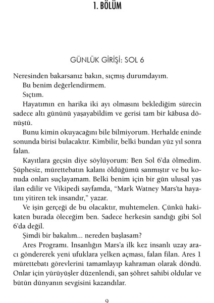 Marslı - Andy Weir, Basım Ciltli , ITHAKI Yayınından indirimleri