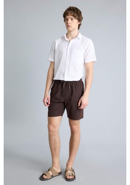 Regular Fit Kısa Boy Yumuşak Tuşeli Deniz Şortu E0993AX26HS modelleri