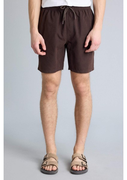 Regular Fit Kısa Boy Yumuşak Tuşeli Deniz Şortu E0993AX26HS fırsatları