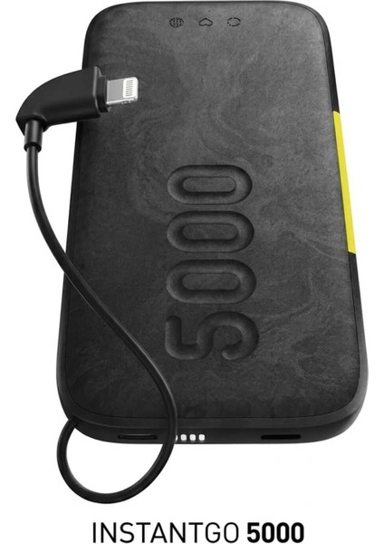 Instantgo 5000 mAh Powerbank Siyah Lightning Çıkış Gücü ile Taşınabilir Şarj Cihazı indirimleri