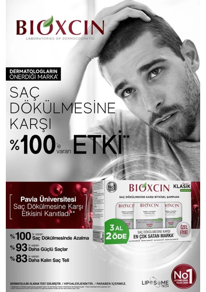 Klasik Yağlı Saçlar İçin Şampuan 3 x 300 Ml - Genesis Saç Dökülmesi Şampuanı Yağlı Saçlar 3 Al 2 Öde