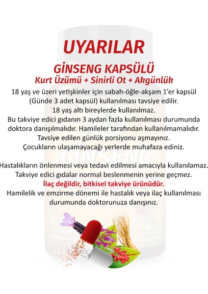 Gökçek Şifa Ginseng Kapsül (GİNSENG CAPSULE)