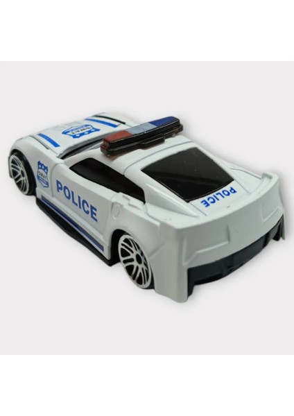 Metal Mini Polis Arabası 8 cm - Polis - 1 - 1 Adet modelleri