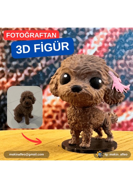Kişiye Özel 3D Evcil Hayvan Figürü (25CM) fiyatları