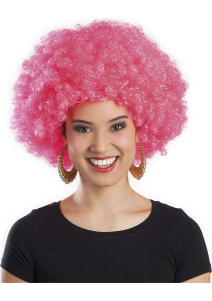 Pembe Renk Kıvırcık Afro Bonus Peruk fiyatları