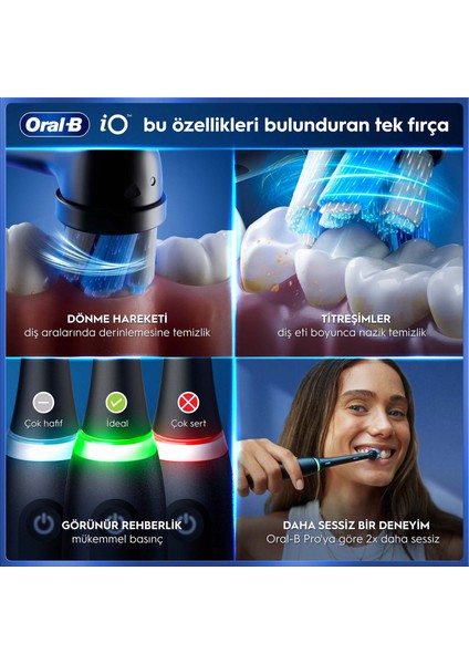 iO 10 Şarjlı Diş Fırçası - Kozmik Siyah indirimleri