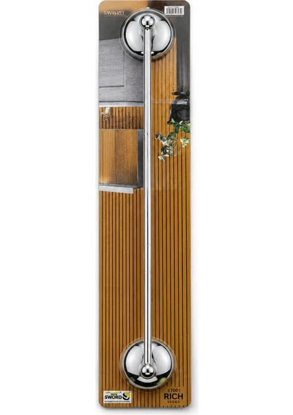 Rich Series Krom Uzun Havluluk Duvara Monte Banyo Havlu Askısı, görsel 1 / 2