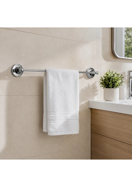 Rich Series Krom Uzun Havluluk Duvara Monte Banyo Havlu Askısı, görsel 2 / 2