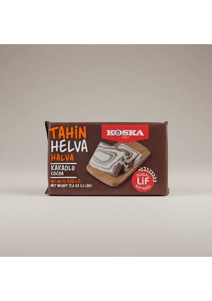 Kakaolu Helva 500 gr Türkiye Menşeli Doğal Lif Kaynağı Lezzetli Tat modelleri