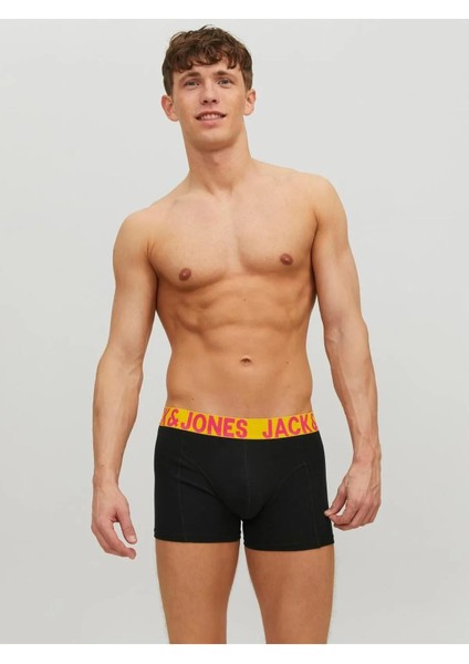 Jaccrazy Solıd Trunks 3 Pack Noos Erkek Siyah Boxer 12151349-Black