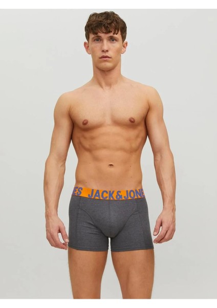 Jaccrazy Solıd Trunks 3 Pack Noos Erkek Siyah Boxer 12151349-Black
