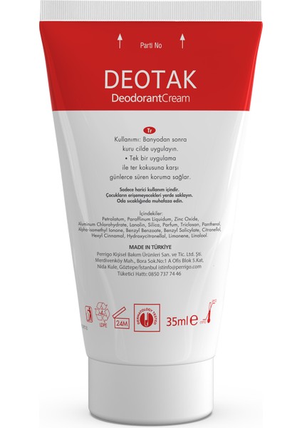 Klasik Krem Deodorant 35 ml