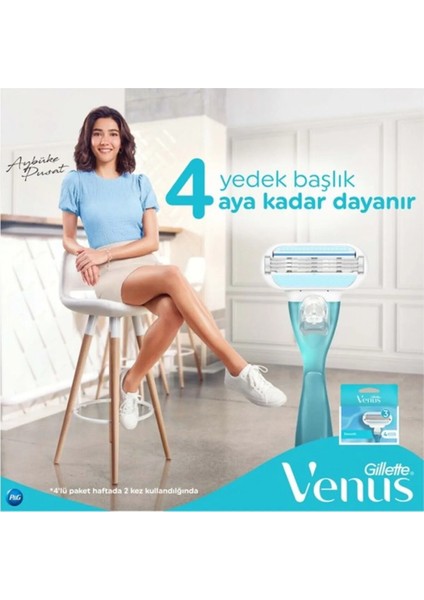 Kadın Yedek Tıraş Bıçağı 4 Adet