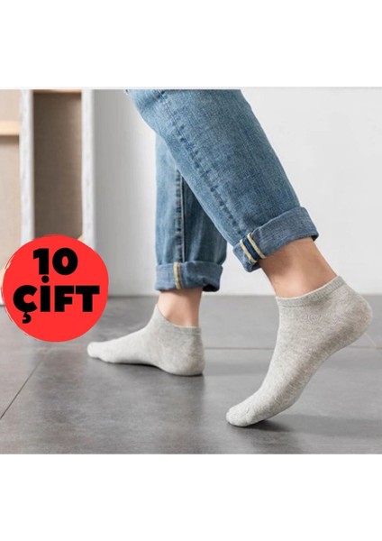 10'lu Ekonomik Paket Gri Patik Çorap fırsatları