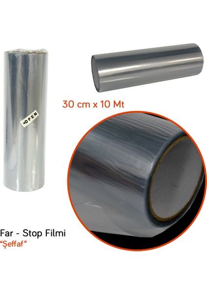Far Stop Filmi Şeffaf 30 cm x 10 mt BR1190472 fiyatları
