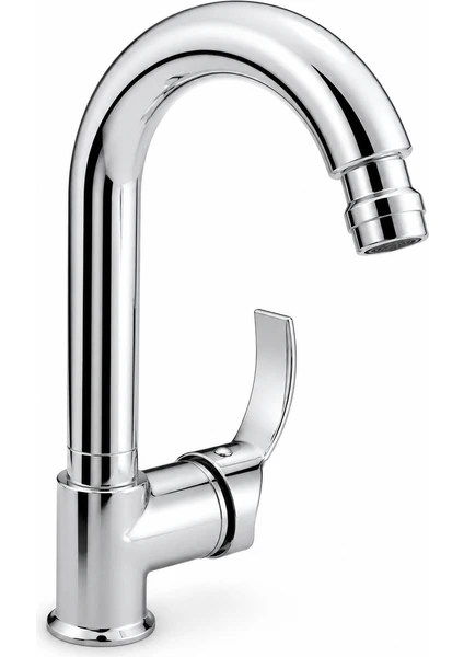 Ilhan Vega Oynar Başlıklı Krom Lavabo Bataryası, Tek Kollu Modern Banyo Musluğu, görsel 1 / 4