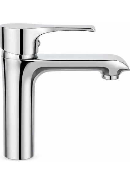 Ilhan Lotus Krom Lavabo Bataryası, Tek Kollu Modern Banyo Musluğu, görsel 1 / 6