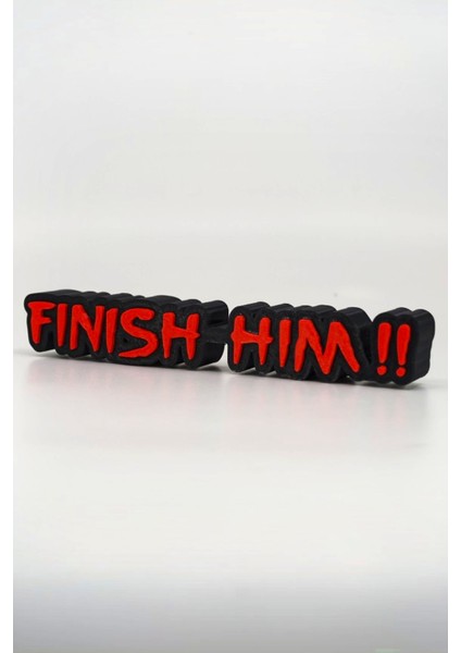 Mortal Kombat - Finish Him Logo - Masa Üstü Figür modelleri